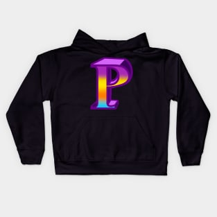 Top 10 best personalised gifts 2022  - Letter P ,personalised,personalized with pattern useful for initials, societies and names Kids Hoodie